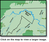 Map of the Potomac Watershed