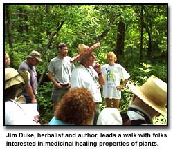 Nature walk at Blue Ridge Center